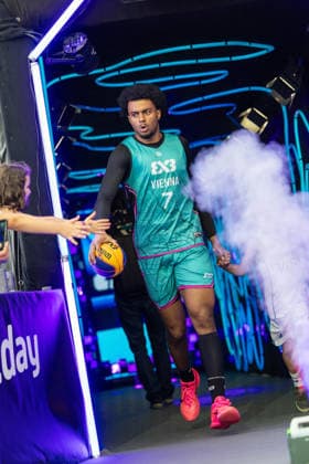 BASKETBALL - FIBA 3x3 World Tour VIENNA,AUSTRIA,14.JUN.26 - BASKETBALL - FIBA 3x3 World Tour. Image shows Steven Kaltenbrunner (Vienna).  GEPAxpictures xPhilippxBrem