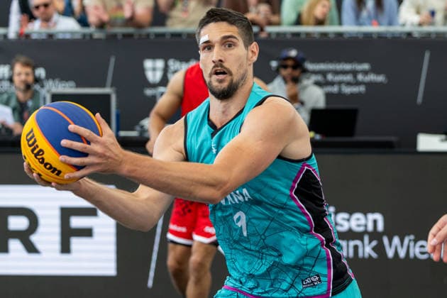 BASKETBALL - FIBA 3x3 World Tour VIENNA,AUSTRIA,14.JUN.26 - BASKETBALL - FIBA 3x3 World Tour. Image shows Toni Blazan (Vienna).  GEPAxpictures xPhilippxBrem