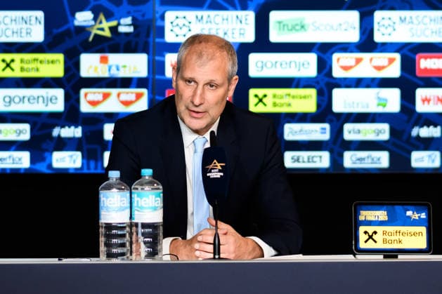 Koeln, Deutschland: Handball EHF CL Final 4 - Spiel Platz 3 - Aalborg Handbold - SC Magdeburg EHF Marketing Director, David Slezak Koeln Lanxess Arena Nordrhein-Westfalen Deutschland