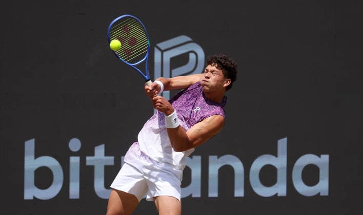 Stuttgart , Tennis , BOSS Open Finale , Ben Shelton (USA)