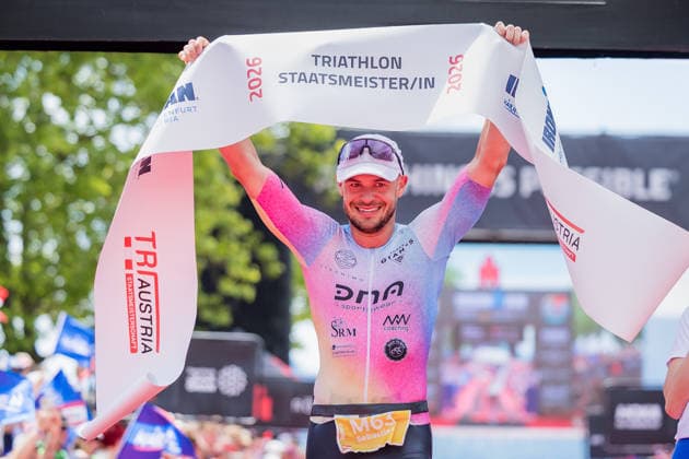 TRIATHLON - Ironman Austria 2026 KLAGENFURT,AUSTRIA,14.JUN.26 - TRIATHLON - Ironman Kaernten-Klagenfurt. Image shows Sebastian Aschenbrenner (AUT).  GEPAxpictures xMatthiasxTrinkl