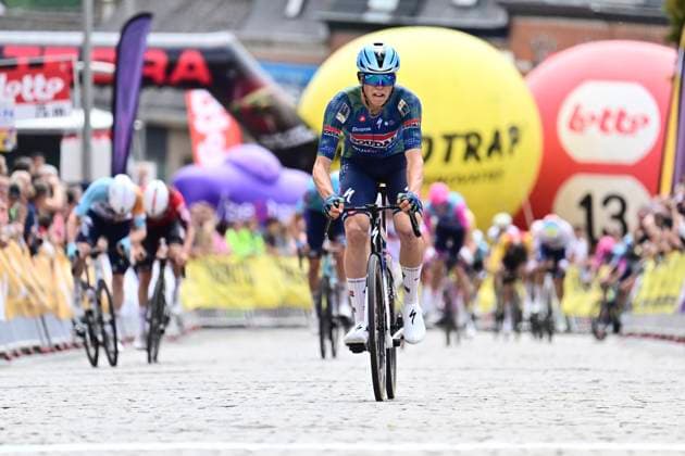 Muur Classic Geraardsbergen 2026 Cycling Race GERAARDSBERGEN, BELGIUM - JUNE 14 : Magnier Paul (FRA) of Soudal Quick-Step wins during the 4th edition of Muur Classic Geraardsbergen an UCI Class 1.1 one day cycling road race for Men Elite of km with start in Geraardsbergen and finish in Geraardsbergen on June 14, 2026 in Geraardsbergen, Belgium, 14 06 2026 Geraardsbergen Belgium  Copyright: xPeterxDexVoechtx