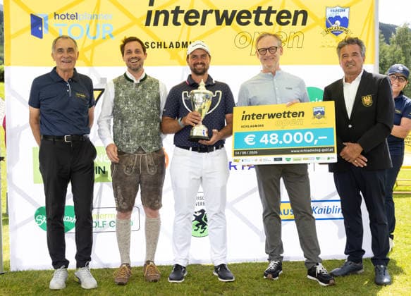 GOLF - Interwetten Open HAUS,AUSTRIA,14.JUN.26 - GOLF - HotelPlanner Tour, Interwetten Open, Golfclub Schladming. Image shows Franz Wittmann sen., Franz Wittmann jun., Filip Mruzek (CZE), Andreas Keinprecht and Josef Schilcher.  GEPAxpictures xHaraldxSteiner