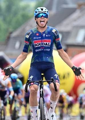 Muur Classic Geraardsbergen 2026 Cycling Race GERAARDSBERGEN, BELGIUM - JUNE 14 : Magnier Paul (FRA) of Soudal Quick-Step wins during the 4th edition of Muur Classic Geraardsbergen an UCI Class 1.1 one day cycling road race for Men Elite of km with start in Geraardsbergen and finish in Geraardsbergen on June 14, 2026 in Geraardsbergen, Belgium, 14 06 2026 Geraardsbergen Belgium  Copyright: xPeterxDexVoechtx