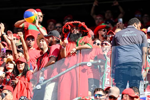 Morocco fans during the FIFA World Cup, WM, Weltmeisterschaft, Fussball 2026 Group C match between Brazil and Morocco at New York New Jersey Stadium on June 13, 2026 in East Rutherford, United States. (Photo by Harry Langer DeFodi Images) - *** Morocco fans during the FIFA World Cup 2026 Group C match between Brazil and Morocco at New York New Jersey Stadium on June 13, 2026 in East Rutherford, United States Photo by Harry Langer DeFodi Images