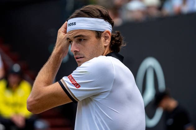 Taylor Fritz, Ben Shelton vs. Taylor Fritz, Tennis, ATP, Tennis Herren Turnier, Boss-Open, Center-Court, Finale, 14.06.2026, Ben Shelton vs. Taylor Fritz, Tennis, ATP-Turnier, Boss-Open, Center-Court, Finale, 14.06.2026, Stuttgart
