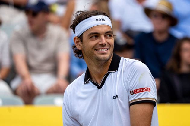 Taylor Fritz, Ben Shelton vs. Taylor Fritz, Tennis, ATP, Tennis Herren Turnier, Boss-Open, Center-Court, Finale, 14.06.2026, Ben Shelton vs. Taylor Fritz, Tennis, ATP-Turnier, Boss-Open, Center-Court, Finale, 14.06.2026, Stuttgart