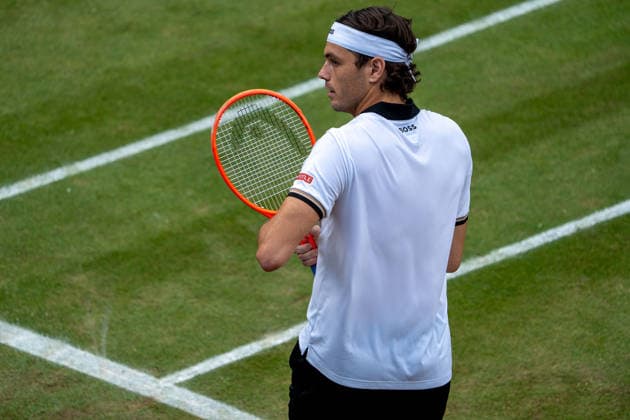 Taylor Fritz, Ben Shelton vs. Taylor Fritz, Tennis, ATP, Tennis Herren Turnier, Boss-Open, Center-Court, Finale, 14.06.2026, Ben Shelton vs. Taylor Fritz, Tennis, ATP-Turnier, Boss-Open, Center-Court, Finale, 14.06.2026, Stuttgart