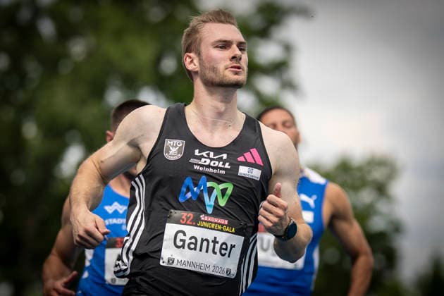 MANNHEIM, GERMANY - JUNE 14, 2026 : Robin Ganter (GER MTG Mannheim) competing during the Elite Meeting at Michael-Hoffmann-Stadion on June 14, 2026 in Mannheim, Germany. Baden-Wuerttemberg Germany Copyright: xAxelxKohringx
