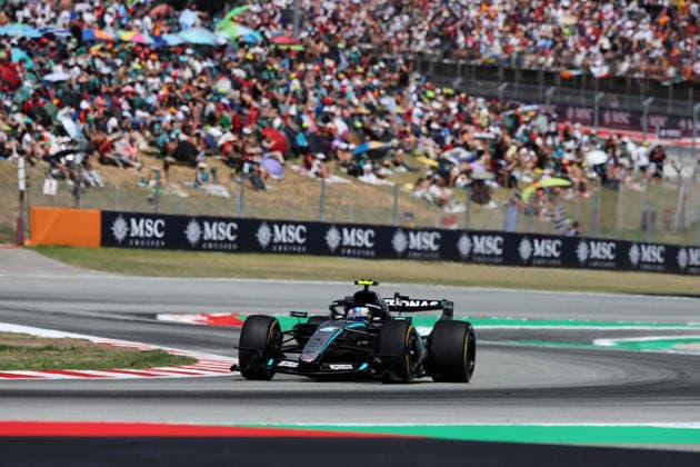 F1 - BARCELONA-CATALUNYA GRAND PRIX 2026 12 KIMI ANTONELLI Andrea (ita), Mercedes AMG F1 Team W17, action during the Formula 1 Barcelona-Catalunya Grand Prix 2026, 7th round of the 2026 Formula One World Championship, WM, Weltmeisterschaft from June 12 to 14, 2026 on the Circuit de Barcelona-Catalunya, in Montmelo, Spain - MontmeloSpain  Copyright: xDPPIx