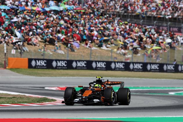 F1 - BARCELONA-CATALUNYA GRAND PRIX 2026 01 NORRIS Lando (gbr), McLaren F1 Team MCL40, action during the Formula 1 Barcelona-Catalunya Grand Prix 2026, 7th round of the 2026 Formula One World Championship, WM, Weltmeisterschaft from June 12 to 14, 2026 on the Circuit de Barcelona-Catalunya, in Montmelo, Spain - MontmeloSpain  Copyright: xDPPIx