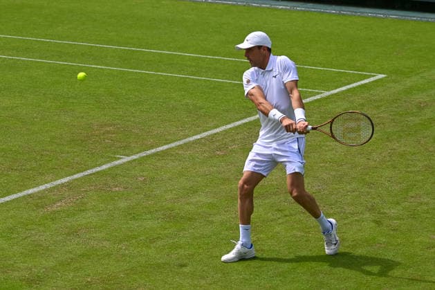 Roberto Bautista Agut (Spanien) schlaegt einen Ball TERRA WORTMANN Open 2026, Tennis, ATP, Tennis Herren Tennis Herren 500, Turnier, Qualifikation, 14.06.2026, TERRA WORTMANN Open 2026, Tennis, ATP, Tennis Herren 500, Turnier, Qualifikation, 14.06.2026 Halle
