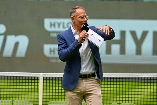 Bjoern Sassenroth (Moderator) TERRA WORTMANN Open 2026, Tennis, ATP, Tennis Herren Tennis Herren 500, Turnier, Qualifikation, 14.06.2026, TERRA WORTMANN Open 2026, Tennis, ATP, Tennis Herren 500, Turnier, Qualifikation, 14.06.2026 Halle
