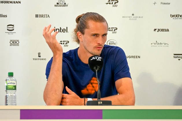Alexander Zverev (Deutschland) bei einer Pressekonferenz TERRA WORTMANN Open 2026, Tennis, ATP, Tennis Herren Tennis Herren 500, Turnier, Qualifikation, 14.06.2026, TERRA WORTMANN Open 2026, Tennis, ATP, Tennis Herren 500, Turnier, Qualifikation, 14.06.2026 Halle
