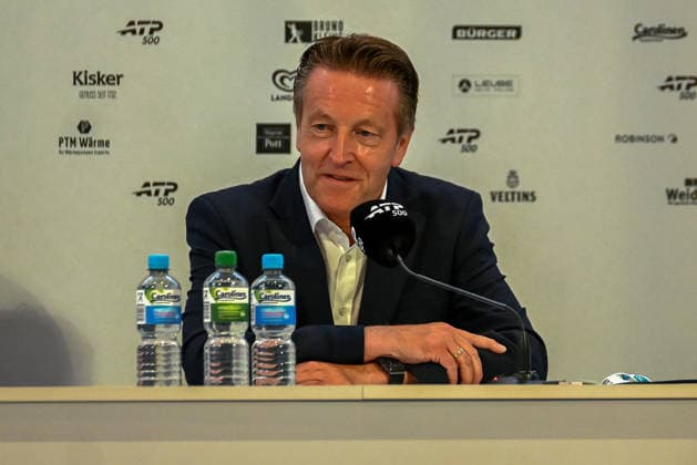 Ralf Weber (Turnierdirektor) bei einer Pressekonferenz TERRA WORTMANN Open 2026, Tennis, ATP, Tennis Herren Tennis Herren 500, Turnier, Qualifikation, 14.06.2026, TERRA WORTMANN Open 2026, Tennis, ATP, Tennis Herren 500, Turnier, Qualifikation, 14.06.2026 Halle