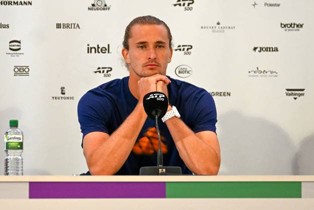 Alexander Zverev (Deutschland) bei einer Pressekonferenz TERRA WORTMANN Open 2026, Tennis, ATP, Tennis Herren Tennis Herren 500, Turnier, Qualifikation, 14.06.2026, TERRA WORTMANN Open 2026, Tennis, ATP, Tennis Herren 500, Turnier, Qualifikation, 14.06.2026 Halle
