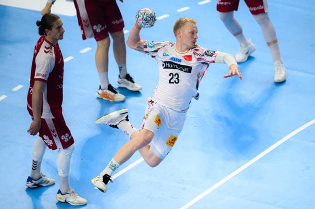 Koeln, Deutschland: Handball EHF CL Final 4 - Spiel Platz 3 - Aalborg Handbold - SC Magdeburg Magnus Saugstrup Jensen(SC Magdeburg) Koeln Lanxess Arena Nordrhein-Westfalen Deutschland
