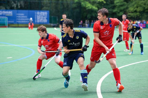 2026_06_14 , Zehlendorfer Wespen vs Berliner Hockey Club, Feldhockey,1. BL , Männer, Clubanlage Wespennest Aaron Posdziech (Zehlendorfer Wespen, 44) Berlin Berlin Germany