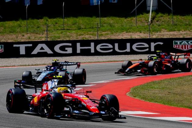 BARCELONA - Formula 1 driver Lewis Hamilton of Scuderia Ferrari HP during the Formula 1 Spain-Catalonia at the Circuit de Barcelona-Catalunya on June 14, 2026 in Barcelona, Spain. (Photo by DeFodi Images) -