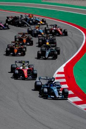 BARCELONA - Formula 1 driver George Russell of Mercedes AMG-Petronas Formula One Team, Formula 1 driver Lewis Hamilton of Scuderia Ferrari HP, Formula 1 driver Kimi Antonelli of Mercedes AMG-Petronas Formula One Team, Formula 1 driver Lando Norris of McLaren Mastercard Formula 1 Team, Formula 1 driver Max Verstappen of Oracle Red Bull Racing during the Formula 1 Spain-Catalonia at the Circuit de Barcelona-Catalunya on 14 June 2026 in Barcelona, Spain. (Photo by DeFodi Images) -