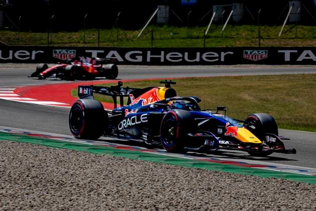 BARCELONA - Formula 1 driver Max Verstappen of Oracle Red Bull Racing during the Formula 1 Spain Catalonia at the Circuit de Barcelona-Catalunya on June 14, 2026 in Barcelona, Spain. (Photo by DeFodi Images) -