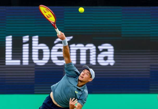 DEN BOSCH - Kamil Majchrzak (POL) during the ATP, Tennis Herren singles final against Alex de Minaur (AUS) at the 2026 LibÃ ma Open. The combined ATP WTA, Tennis Damen tournament is being held on the grounds of the former Autotron car theme park. IRIS VAN DEN BROEK ANP xVIxANPxSportx xxANPxIVx 560993499 originalFilename: 560993499.jpg