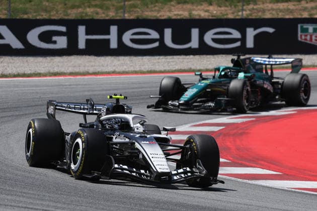 F1 Barcelona-Catalunya Grand Prix 2026 Valtteri Bottas of Cadillac and Lance Stroll of Aston Martin Aramco during the Formula 1 Barcelona-Catalunya Grand Prix at Circuit de Barcelona-Catalunya in Barcelona on June 14, 2026. Barcelona Spain  Copyright: xJakubxPorzyckix originalFilename:porzycki-f1barcel260614_npHMa.jpg