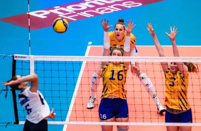 260614 Isabelle Haak of Sweden during the European League volleyball match between Sweden and Bosnia and Herzegovina on June 14, 2026 in Ängelholm. Photo: Mathilda Schuler BILDBYRAN kod MA MA1000 volleyboll volleyball european league sweden bosnia and herzegovina dam bbeng sverige sverige sweden