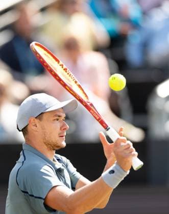 DEN BOSCH - Kamil Majchrzak (POL) during the ATP, Tennis Herren singles final against Alex de Minaur (AUS) at the 2026 LibÃ ma Open. The combined ATP WTA, Tennis Damen tournament is being held on the grounds of the former Autotron car theme park. IRIS VAN DEN BROEK ANP xVIxANPxSportx xxANPxIVx 560994862 originalFilename: 560994862.jpg