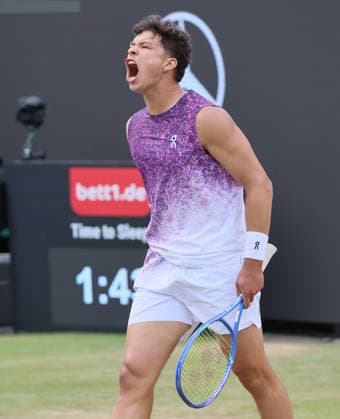 14.06.2026, Boss Open 2026, ATP, Tennis Herren Tour 250 Stuttgart, TTC Weissenhof, Tennis, im Bild: Ben Shelton Sieger bei BOSS Open 2026 in Stuttgart
