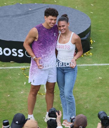 14.06.2026, Boss Open 2026, ATP, Tennis Herren Tour 250 Stuttgart, TTC Weissenhof, Tennis, im Bild: Ben Shelton mit Freundin Trinity Rodman