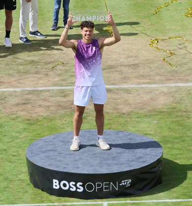 14.06.2026, Boss Open 2026, ATP, Tennis Herren Tour 250 Stuttgart, TTC Weissenhof, Tennis, im Bild: Ben Shelton Sieger bei BOSS Open 2026 in Stuttgart