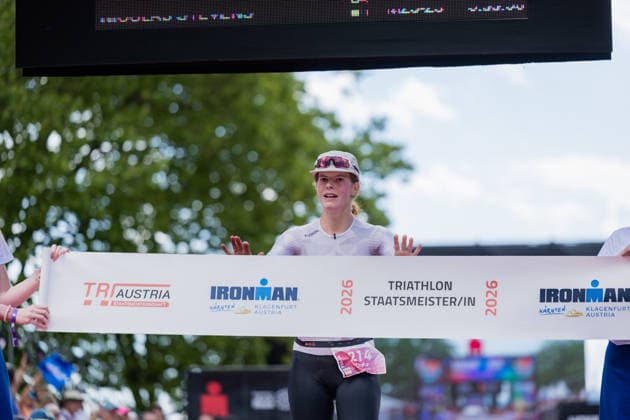 TRIATHLON - Ironman Austria 2026 KLAGENFURT,AUSTRIA,14.JUN.26 - TRIATHLON - Ironman Kaernten-Klagenfurt. Image shows Hanna Voelkl (AUT).  GEPAxpictures xMatthiasxTrinkl