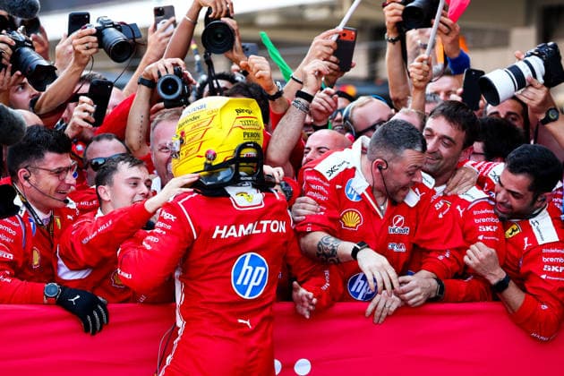 Lewis Hamilton of Great Britain and Scuderia Ferrari , Race, F1 Grand Prix of Barcelona-Catalunya, am 14. June 2026 in Barcelona, Spain. (Foto von Diogo Cardoso DeFodi Images) Lewis Hamilton of Great Britain and Scuderia Ferrari , Race, F1 Grand Prix of Barcelona-Catalunya, Circuit de Barcelona-Catalunya on June 14, 2026 in Barcelona, Spain. (Photo by Diogo Cardoso DeFodi Images) -