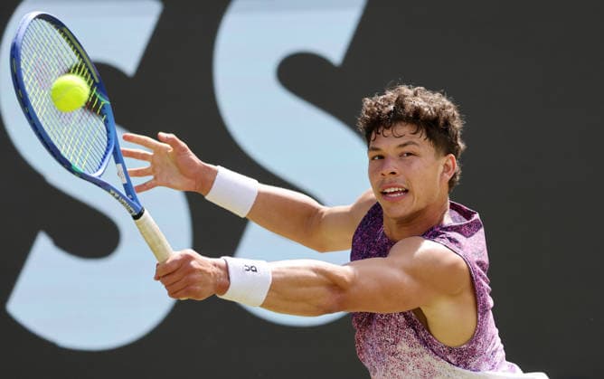 Stuttgart , Tennis , BOSS Open Finale , Ben Shelton (USA)