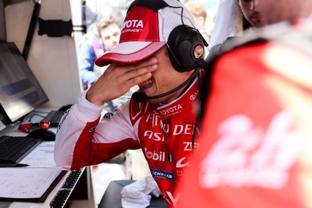 24 Heures du Mans automobile Alexandre Dimou ALEXPRESS MAXPPP - Toyota LMP1 Nyck de Vries celebre la victoire lors des 24H du Mans 2026 Alexandre Dimou Agence Alexpress Le Mans, France, june 14th 2026 24 Hours of Le Mans Le Mans France  Copyright: xALEXPRESS MAXPPPxAlexandrexDimoux DIM202606141185 DIM202606141185