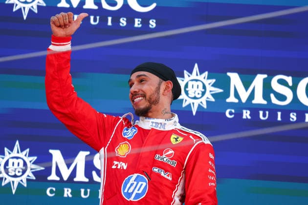 Lewis Hamilton of Great Britain and Scuderia Ferrari , Race, F1 Grand Prix of Barcelona-Catalunya, am 14. June 2026 in Barcelona, Spain. (Foto von Diogo Cardoso DeFodi Images) Lewis Hamilton of Great Britain and Scuderia Ferrari , Race, F1 Grand Prix of Barcelona-Catalunya, Circuit de Barcelona-Catalunya on June 14, 2026 in Barcelona, Spain. (Photo by Diogo Cardoso DeFodi Images) -