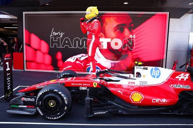44 HAMILTON Lewis (gbr), Scuderia Ferrari SF-26, action during the Formula 1 Barcelona-Catalunya Grand Prix 2026, 7th round of the 2026 Formula One World Championship, WM, Weltmeisterschaft from June 12 to 14, 2026 on the Circuit de Barcelona-Catalunya, in Montmelo, Spain - Photo: Hoch Zwei Montmelo Spain