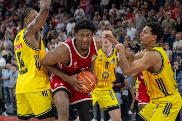 David McCormack 33 (FC Bayern Basketball), FC Bayern Basketball vs. Alba Berlin, BBL, Finale 2, 14.06.2026 Muenchen Bayern Deutschland