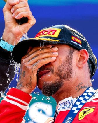 First Place Lewis Hamilton of Great Britain and Scuderia Ferrari , Race, F1 Grand Prix of Barcelona-Catalunya, am 14. June 2026 in Barcelona, Spain. (Foto von Diogo Cardoso DeFodi Images) First Place Lewis Hamilton of Great Britain and Scuderia Ferrari , Race, F1 Grand Prix of Barcelona-Catalunya, Circuit de Barcelona-Catalunya on June 14, 2026 in Barcelona, Spain. (Photo by Diogo Cardoso DeFodi Images) -