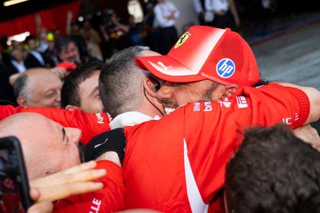 June 14, 2026, Garnolles, Spain: LEWIS HAMILTON (GBR) of Scuderia Ferrari 44 celebrates winning his first victory with Ferrari on race day of the 2026 Formula 1 Catalunya Spanish Grand Prix. F1 2026: Barcelona Grand Prix: Race Day  - ZUMAb177 20260614_aap_b177_005 Copyright: xTaidghxBarronx