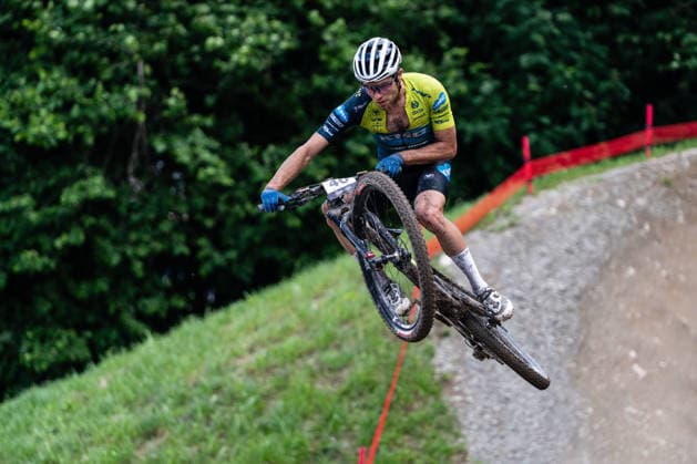 MOUNTAINBIKE - UCI MTB World Series LEOGANG,AUSTRIA,14.JUN.26 - CYCLING, MOUNTAIN BIKE - UCI Mountainbike World Cup, Cross-Country Olympic. Image shows Julian Schelb (GER).  GEPAxpictures xJulioxArellano