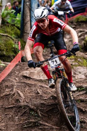 MOUNTAINBIKE - UCI MTB World Series LEOGANG,AUSTRIA,14.JUN.26 - CYCLING, MOUNTAIN BIKE - UCI Mountainbike World Cup, Cross-Country Olympic. Image shows Julius Scherrer (AUT).  GEPAxpictures xJulioxArellano