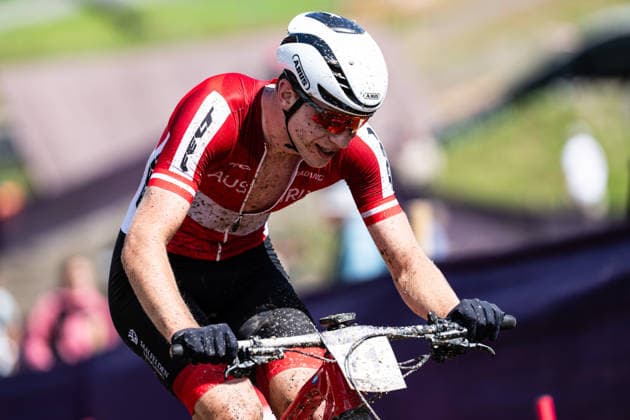 MOUNTAINBIKE - UCI MTB World Series LEOGANG,AUSTRIA,14.JUN.26 - CYCLING, MOUNTAIN BIKE - UCI Mountainbike World Cup, Cross-Country Olympic. Image shows Julius Scherrer (AUT).  GEPAxpictures xJulioxArellano