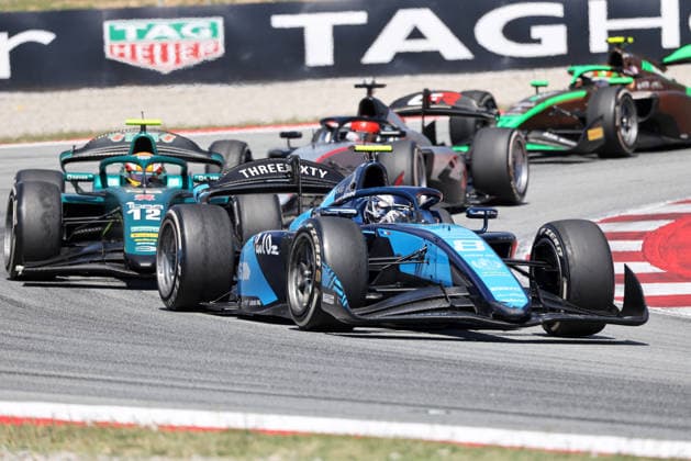 Formula 2 Championship - Round 5 Barcelona - Feature Race Roman Bilinski of DAMS competes during the Formula 2 MSC Cruises Gran Premio de Barcelona-Catalunya Race at Barcelona-Catalunya Circuit in Barcelona, Spain, on June 14, 2026. Barcelona Barcelona Spain  Copyright: xUrbanandsportx originalFilename:urbanandsport-formula2260614_npr7R.jpg