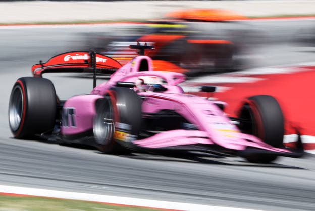Formula 2 Championship - Round 5 Barcelona - Feature Race Gabriele Mini of MP Motorsport during the Formula 2 MSC Cruises Gran Premio de Barcelona-Catalunya Race at Barcelona-Catalunya Circuit in Barcelona, Spain, on June 14, 2026. Barcelona Barcelona Spain  Copyright: xUrbanandsportx originalFilename:urbanandsport-formula2260614_nprNH.jpg