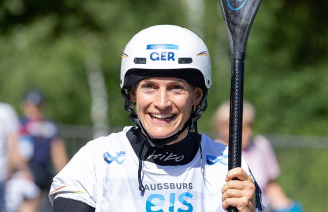 Ricarda Funk (GER); ICF Kanu Slalom Weltcup 2026 Eiskanal Augsburg