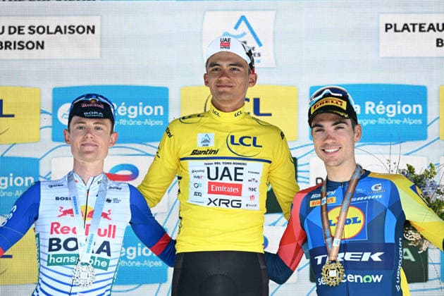 14-06-2026 Tour Auvergne - Rhone Alpes; Tappa 08 Beaufort - Plateau De Solaison; 2026, Uae Emirates - Xrg; 2026, Red Bull - Bora Hansgrohe; 2026, Lidl - Trek; Del Toro Romero, Isaac; Tuckwell, Luke; Ayuso Pesquera, Juan; Plateau De Solaison; 