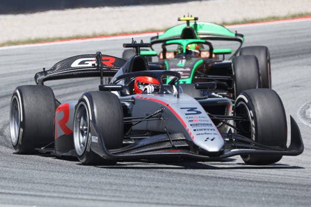 Formula 2 Championship - Round 5 Barcelona - Feature Race Ritomo Miyata of Hitech TGR competes during the Formula 2 MSC Cruises Gran Premio de Barcelona-Catalunya Race at Barcelona-Catalunya Circuit in Barcelona, Spain, on June 14, 2026. Barcelona Barcelona Spain  Copyright: xUrbanandsportx originalFilename:urbanandsport-formula2260614_npkzJ.jpg