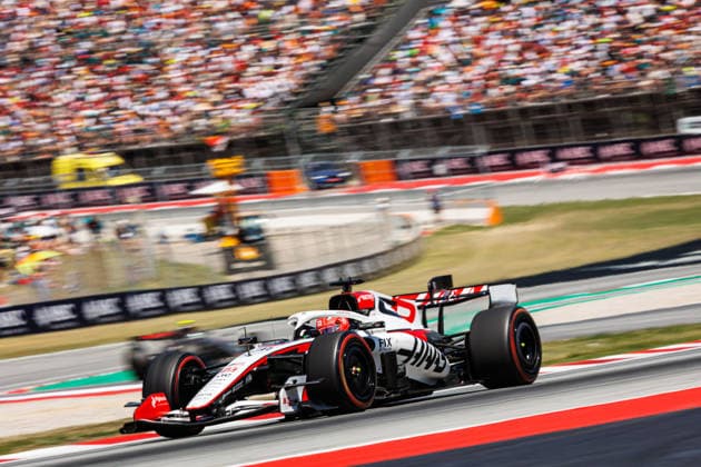 RECORD DATE NOT STATED 14th June 2026: Circuit de Barcelona-Catalunya, Barcelona, Spain; Formula One Barcelona Catalunya Grand Prix, Race Day; Esteban OCON, of MoneyGram Haas F1 Team, driving the Haas VF-26 during the Formula 1 World Championship, WM, Weltmeisterschaft 2026 PabloxGuillen